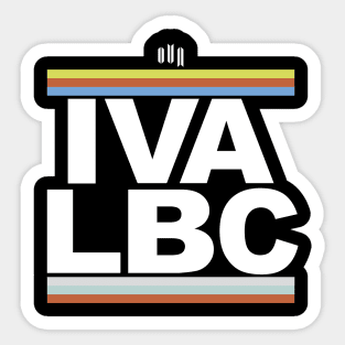 IVA LBC tee (white type version) Sticker